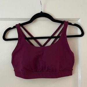 Lululemon Strappy Back Boysenberry Sportsbra